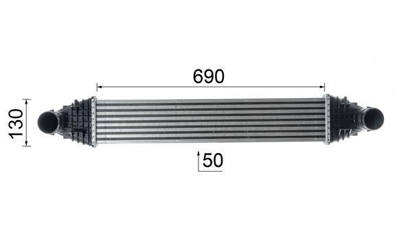 Intercooler, échangeur (Refroidisseur d'air) MAHLE Aftermarket ref. CI 401 000P