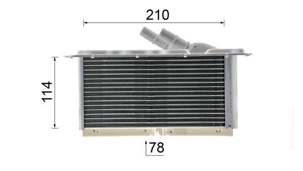 Intercooler, échangeur (Refroidisseur d'air) MAHLE Aftermarket ref. CI 403 000P