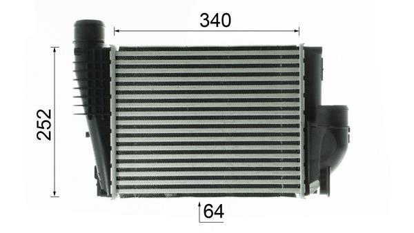 Intercooler, échangeur (Refroidisseur d'air) MAHLE Aftermarket ref. CI 417 000P