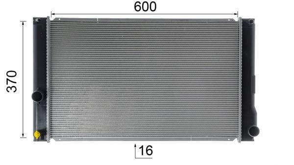 Radiateur moteur (Radiateur de refroidissement) MAHLE Aftermarket CR 1901 000S