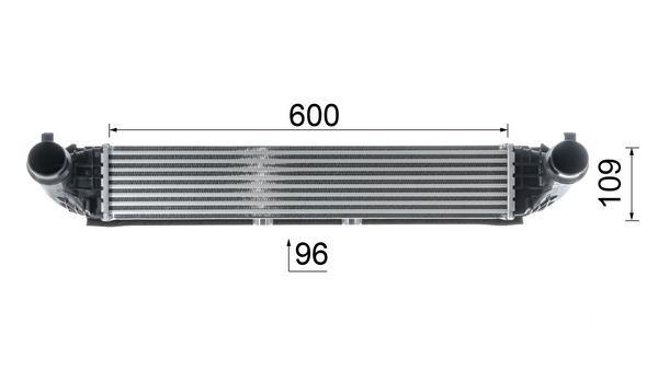 Intercooler, échangeur (Refroidisseur d'air) MAHLE Aftermarket ref. CI 615 000P