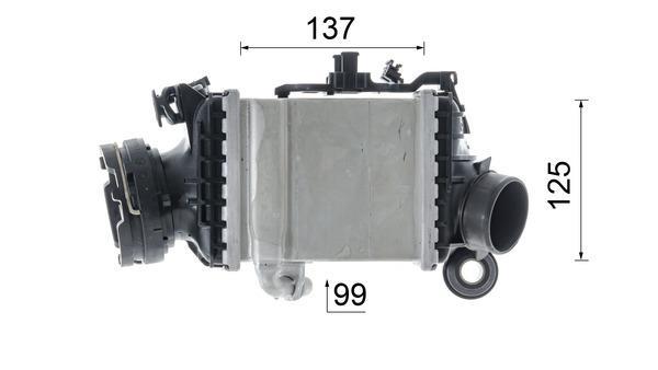 Intercooler, échangeur (Refroidisseur d'air) MAHLE Aftermarket ref. CI 616 000P