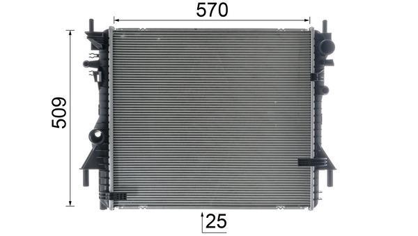 Radiateur moteur (Radiateur de refroidissement) MAHLE Aftermarket CR 1937 000P