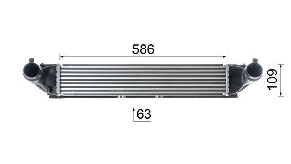 Intercooler, échangeur (Refroidisseur d'air) MAHLE Aftermarket ref. CI 620 000P