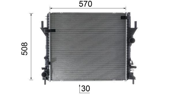 Radiateur moteur (Radiateur de refroidissement) MAHLE Aftermarket CR 1940 000P