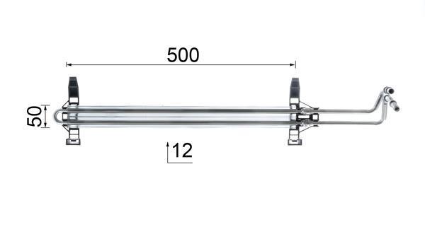 Radiateur d'huile moteur (Refroidisseur d'huile moteur) MAHLE Aftermarket ref. CLC 81 000P