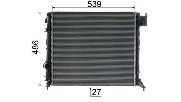 Radiateur moteur (Radiateur de refroidissement) MAHLE Aftermarket CR 1968 000P