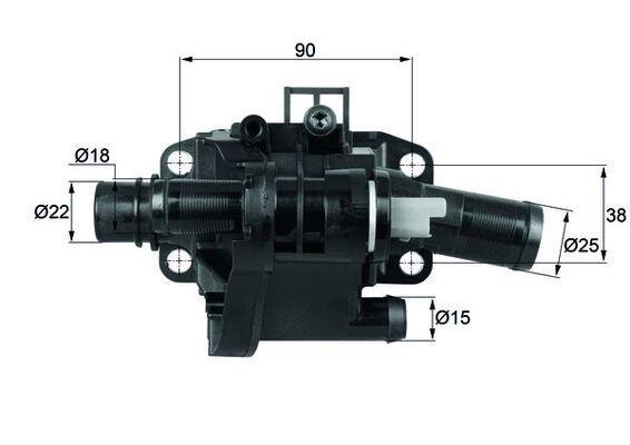 Thermostat d'eau (Calorstat) MAHLE Aftermarket ref. TH 41 83