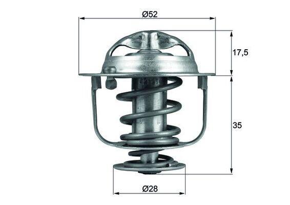 Thermostat d'eau (Calorstat) MAHLE Aftermarket ref. TX 119 82D