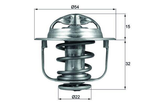 Thermostat d'eau (Calorstat) MAHLE Aftermarket ref. TX 120 89D