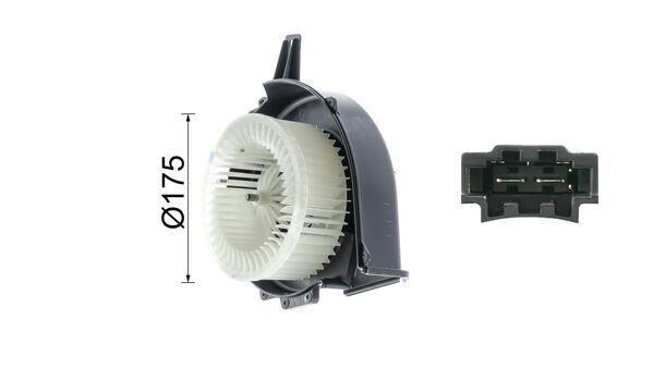 Pulseur d'air habitacle (Ventilateur habitacle) MAHLE Aftermarket ref. AB 21 000P