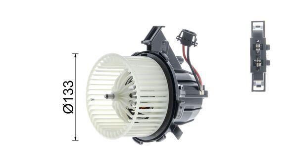 Pulseur d'air habitacle (Ventilateur habitacle) MAHLE Aftermarket ref. AB 115 000P