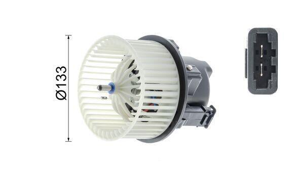 Pulseur d'air habitacle (Ventilateur habitacle) MAHLE Aftermarket ref. AB 117 000P