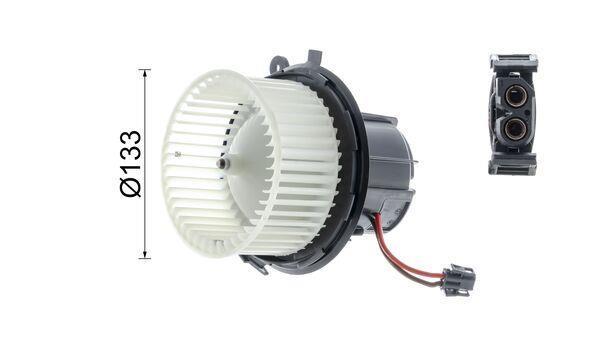 Pulseur d'air habitacle (Ventilateur habitacle) MAHLE Aftermarket AB 118 000P