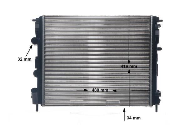 Radiateur moteur (Radiateur de refroidissement) MAHLE Aftermarket ref. CR 92 000S