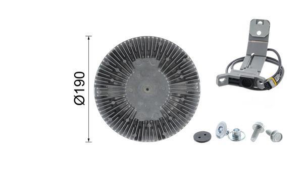 Embrayage, ventilateur de radiateur (Embrayage ventilateur moteur) MAHLE Aftermarket CFC 134 000P