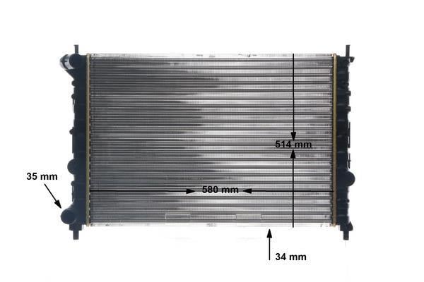 Radiateur moteur (Radiateur de refroidissement) MAHLE Aftermarket ref. CR 588 000S