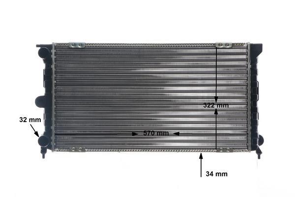 Radiateur moteur (Radiateur de refroidissement) MAHLE Aftermarket CR 737 000S