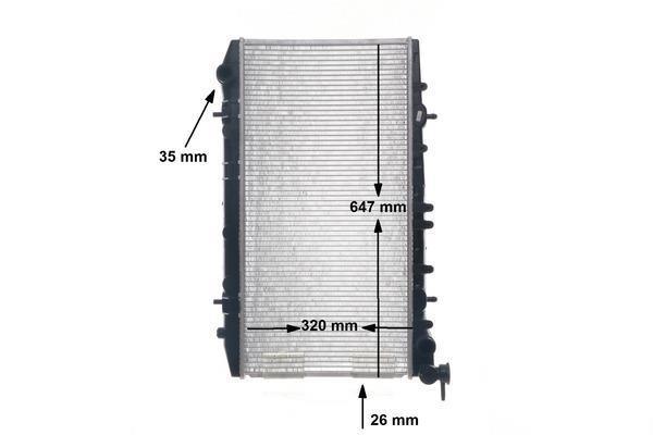 Radiateur moteur (Radiateur de refroidissement) MAHLE Aftermarket CR 1484 000S