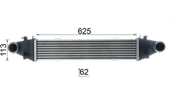 Intercooler, échangeur (Refroidisseur d'air) MAHLE Aftermarket ref. CI 356 000P
