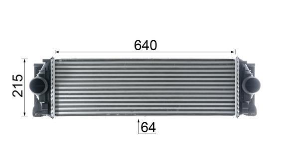 Intercooler, échangeur (Refroidisseur d'air) MAHLE Aftermarket ref. CI 368 000P