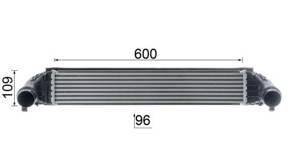 Intercooler, échangeur (Refroidisseur d'air) MAHLE Aftermarket ref. CI 638 000P