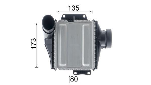 Intercooler, échangeur (Refroidisseur d'air) MAHLE Aftermarket ref. CI 639 000P