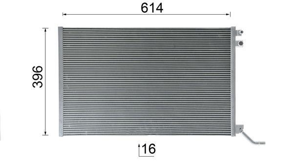Radiateur moteur (Radiateur de refroidissement) MAHLE Aftermarket CR 2445 000P