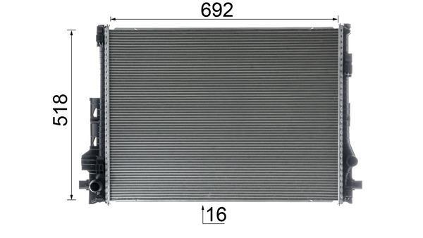 Radiateur moteur (Radiateur de refroidissement) MAHLE Aftermarket CR 2605 000P