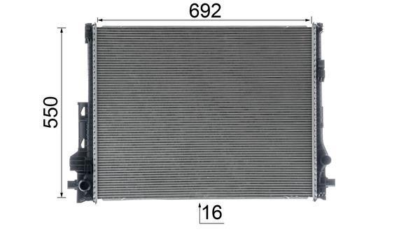Radiateur moteur (Radiateur de refroidissement) MAHLE Aftermarket CR 2607 000P