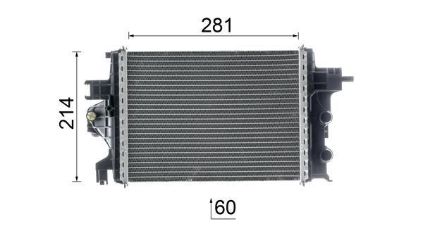 Radiateur moteur (Radiateur de refroidissement) MAHLE Aftermarket CR 2634 000P