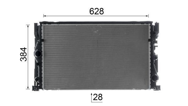 Radiateur moteur (Radiateur de refroidissement) MAHLE Aftermarket CR 2635 000P