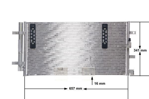 Condenseur, climatisation (Radiateur de climatisation) MAHLE Aftermarket ref. AC 4 000S