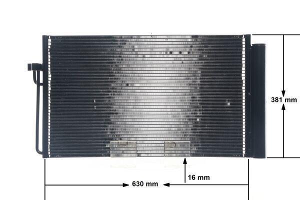 Condenseur, climatisation (Radiateur de climatisation) MAHLE Aftermarket ref. AC 345 000S