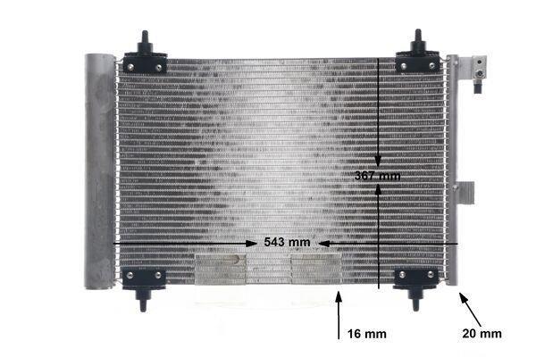 Condenseur, climatisation (Radiateur de climatisation) MAHLE Aftermarket ref. AC 350 000S