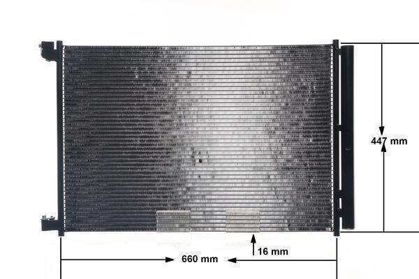 Condenseur, climatisation (Radiateur de climatisation) MAHLE Aftermarket ref. AC 412 000S