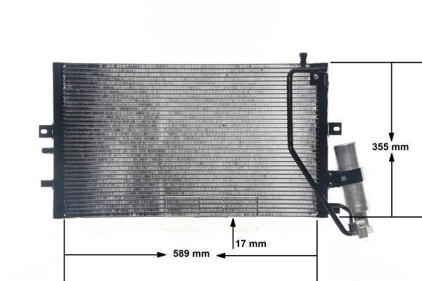 Condenseur, climatisation (Radiateur de climatisation) MAHLE Aftermarket ref. AC 478 000S