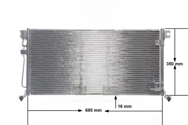 Condenseur, climatisation (Radiateur de climatisation) MAHLE Aftermarket ref. AC 485 000S