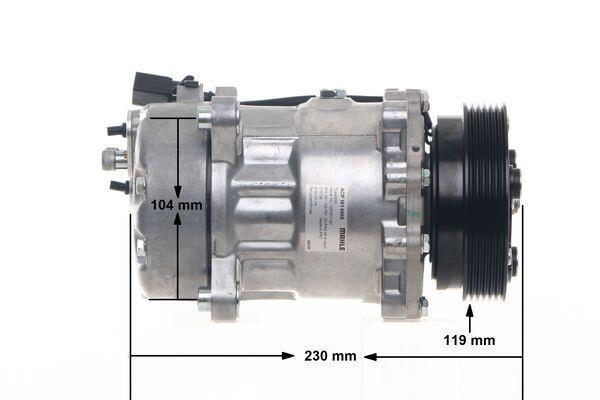 Compresseur, climatisation MAHLE Aftermarket ref. ACP 191 000S