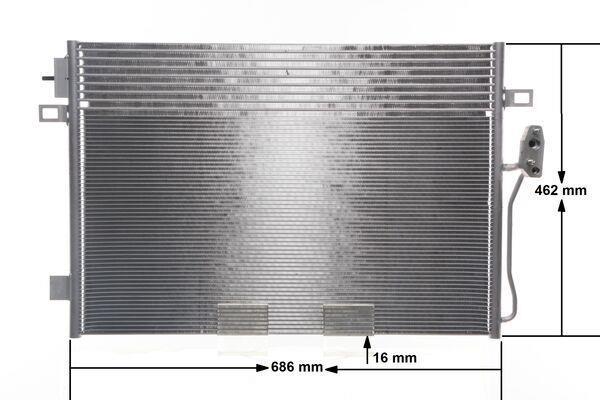 Condenseur, climatisation (Radiateur de climatisation) MAHLE Aftermarket ref. AC 47 000S