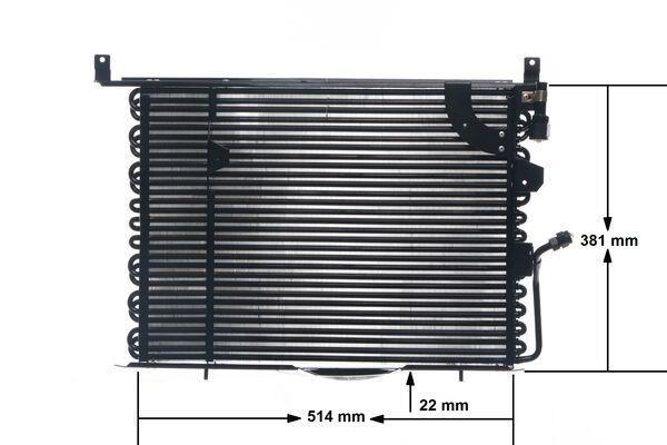 Condenseur, climatisation (Radiateur de climatisation) MAHLE Aftermarket ref. AC 149 000S