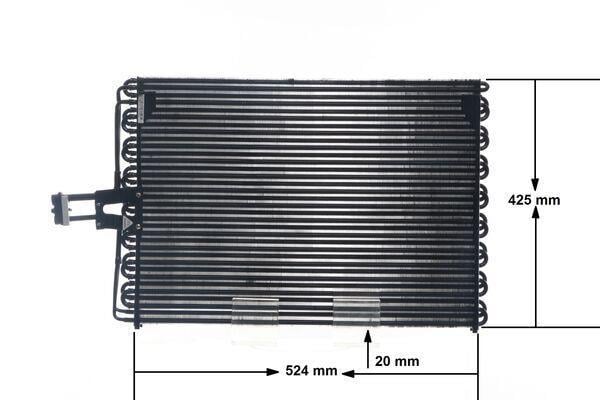 Condenseur, climatisation (Radiateur de climatisation) MAHLE Aftermarket ref. AC 153 000S