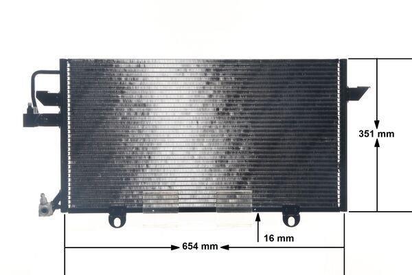 Condenseur, climatisation (Radiateur de climatisation) MAHLE Aftermarket ref. AC 157 000S