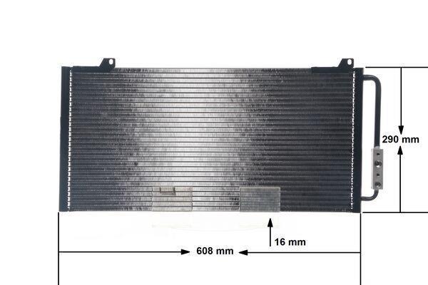 Condenseur, climatisation (Radiateur de climatisation) MAHLE Aftermarket ref. AC 160 000S