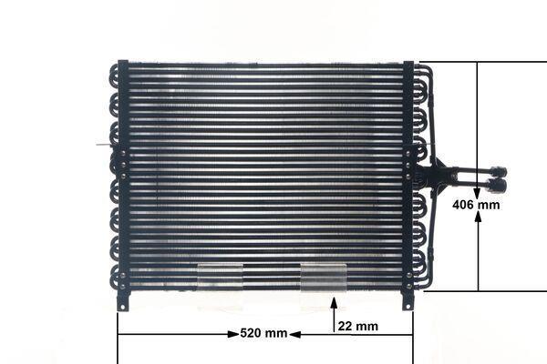 Condenseur, climatisation (Radiateur de climatisation) MAHLE Aftermarket ref. AC 165 000S