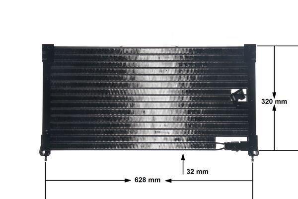 Condenseur, climatisation (Radiateur de climatisation) MAHLE Aftermarket ref. AC 178 000S