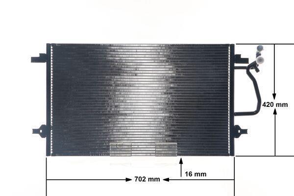 Condenseur, climatisation (Radiateur de climatisation) MAHLE Aftermarket ref. AC 181 000S