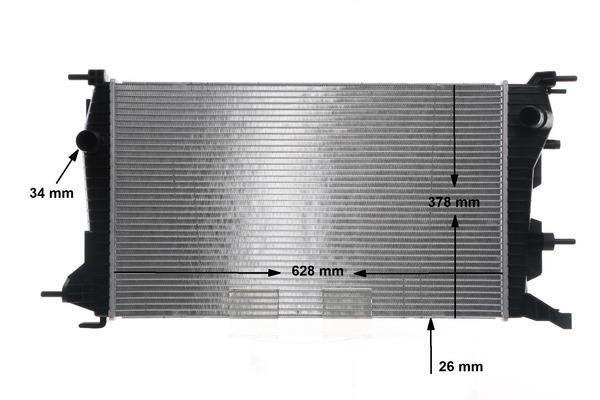 Radiateur moteur (Radiateur de refroidissement) MAHLE Aftermarket CR 809 000S