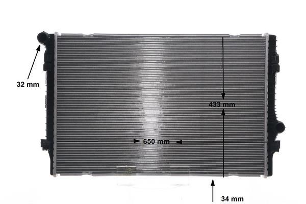 Radiateur moteur (Radiateur de refroidissement) MAHLE Aftermarket CR 811 000S