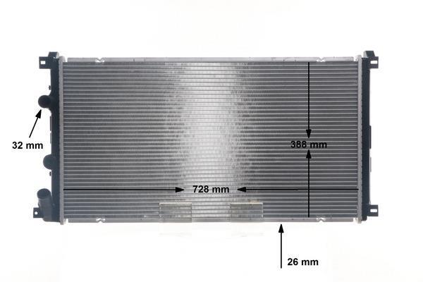Radiateur moteur (Radiateur de refroidissement) MAHLE Aftermarket ref. CR 13 000S